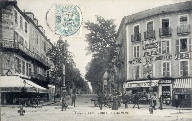 Vichy, Paris Caddesi eski kartpostal