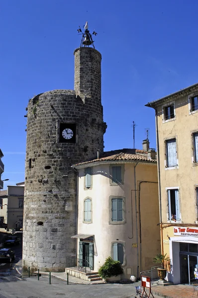 Anduze, francouzský turistické město cevennes — Stock fotografie