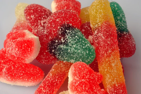Élénk színű cukorkák — Stock Fotó