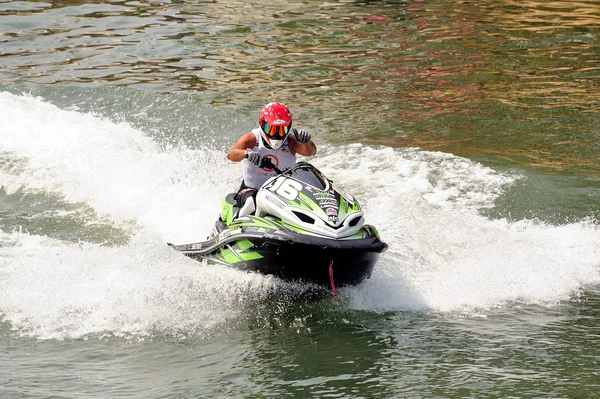 Na de race bij aankomst — Stockfoto