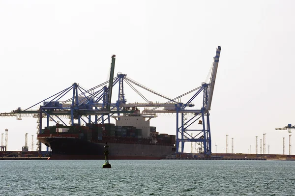 Carry containers to quay — Stock Photo, Image