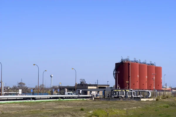 Industriella lagringstankar — Stockfoto