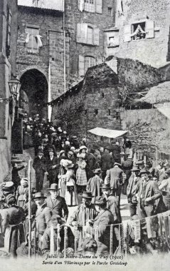 eski kartpostal, bizim hanım le Puy jubille