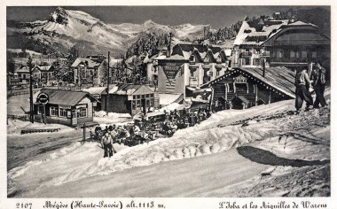 megeve eski kartpostal