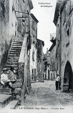 turbie, eski sokak eski kartpostal