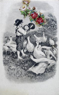 eski kartpostal fantezi