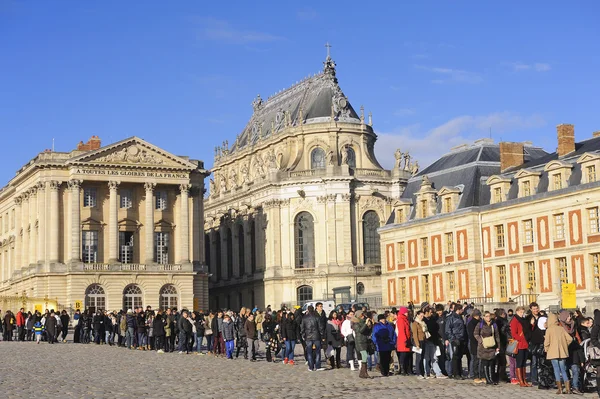 Rutenett som innfører borg i Versailles – stockfoto