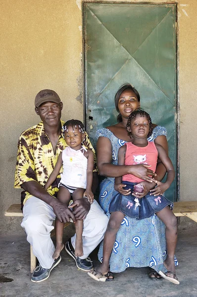 Afrikalı bir aile portresi — Stok fotoğraf