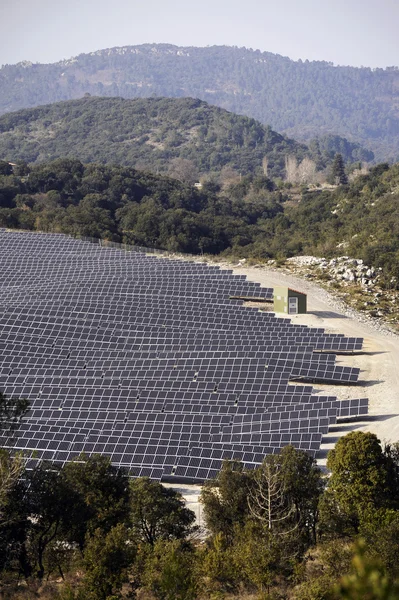 Французька фотоелектричні сонячної електростанції — стокове фото