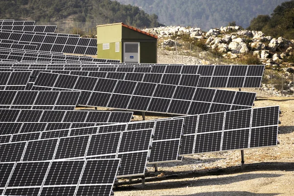 French photovoltaic solar plant — Stock Photo, Image