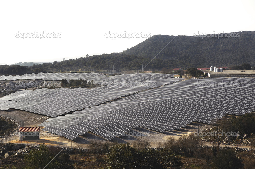 French photovoltaic solar plant