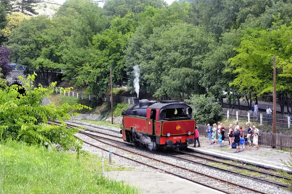 La locomotora de vapor — Foto de Stock