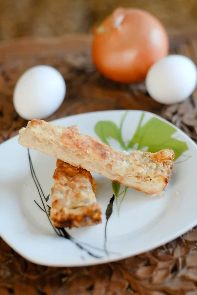 Onion pie — Stock Photo, Image