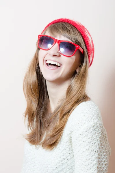 Woman with sunglasses — Stock Photo, Image