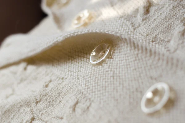 Деталь вязаного свитера ручной работы — стоковое фото