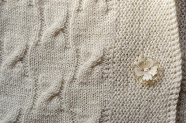 Detail der gewebten Handarbeit Strickpullover — Stockfoto