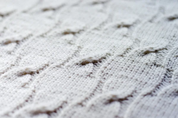 Detail of woven handicraft knit sweater Stock Picture