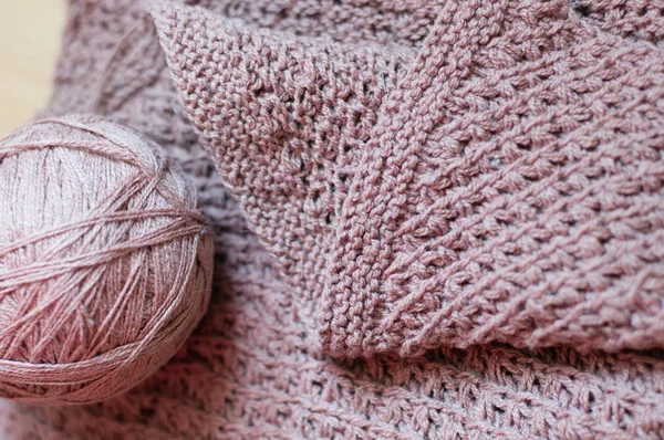 Detail tkané řemesel pletený svetr — Stock fotografie