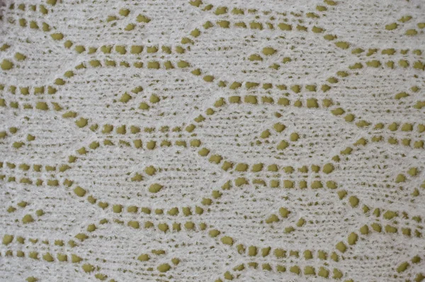 Detail van geweven handwerk brei sjaal — Stockfoto