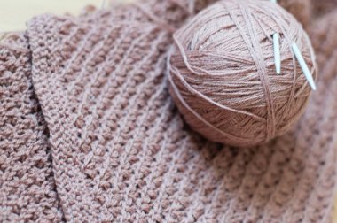 ayrıntı dokuma el sanatları kahverengi süveter örmek
