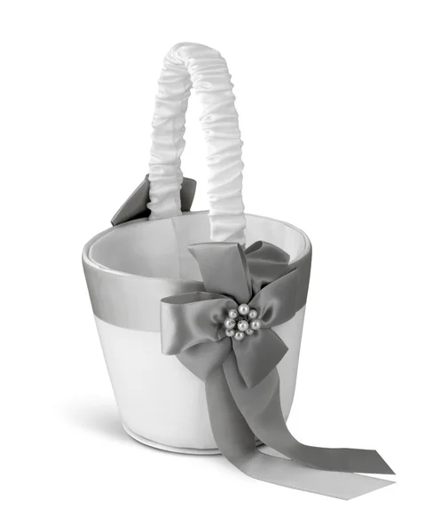 Wedding basket on white — Stock Photo, Image