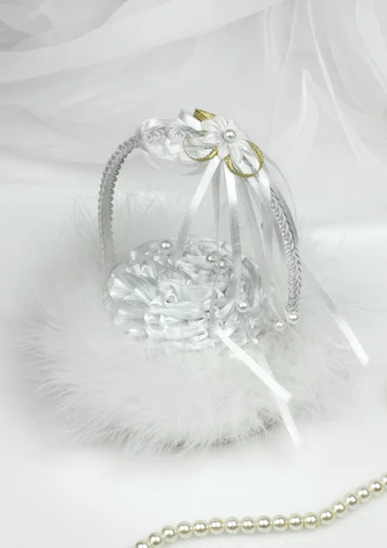 Wedding accessories on white — Stock Photo, Image