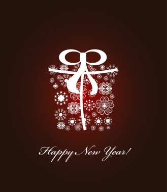 kar tanesi ile Noel hediye