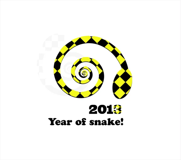 Snake new year card 2013 — Stock Vector