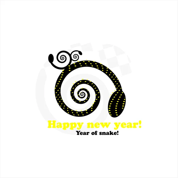 Snake new year card 2013 — Stock Vector