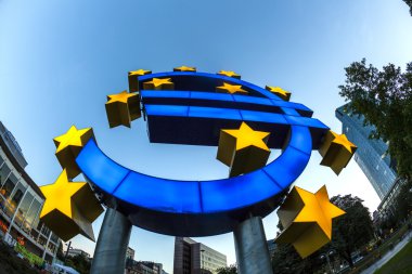 gece Frankfurt Euro simgesi
