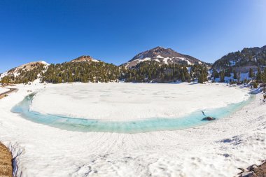buz buzul Gölü Dağı lassen Milli Park ayak