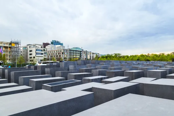 O memorial judaico no centro de Berlim, Alemanha — Fotografia de Stock