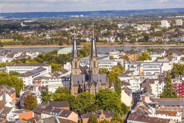 Aerial of Bonn, the former capital of Germany — Stock Photo, Image