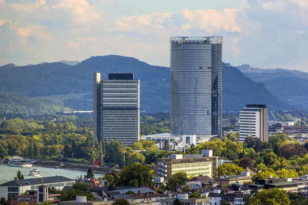 Antenn av bonn, den forna huvudstaden i Tyskland — Stockfoto