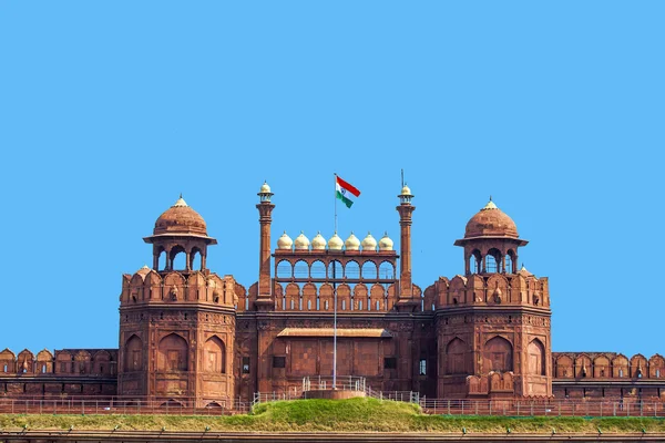 Detalle arquitectónico de Lal Qila - Fuerte Rojo en Delhi, India —  Fotos de Stock