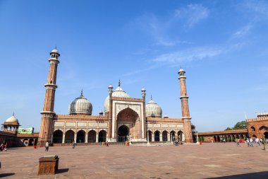 Jama Mescidi Camii, Eski Delhi, Hindistan.