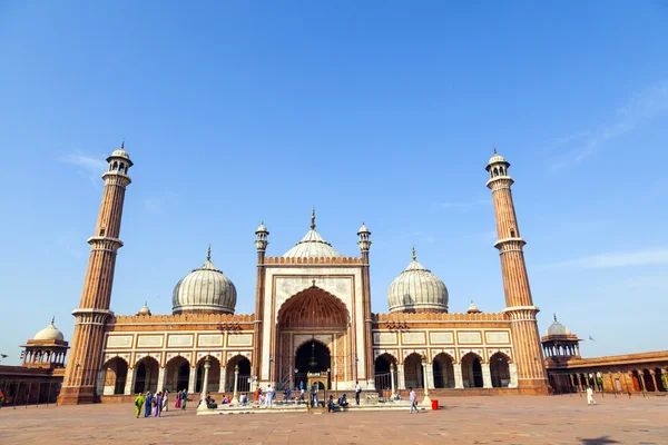 Mezquita Jama Masjid, vieja Delhi, India . — Foto de Stock