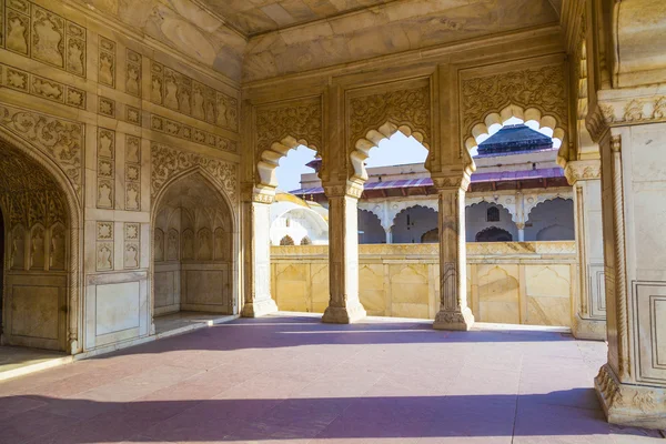 Czerwony fort w agra, amar singh gate, Indie, uttar pradesh — Zdjęcie stockowe