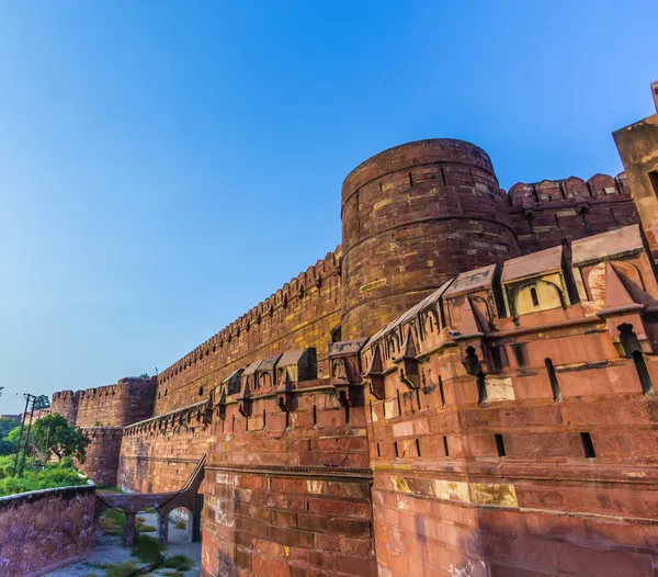 Красный форт в Агре, Амар Сингх Гате, Индия, Уттар-Прадеш — стоковое фото