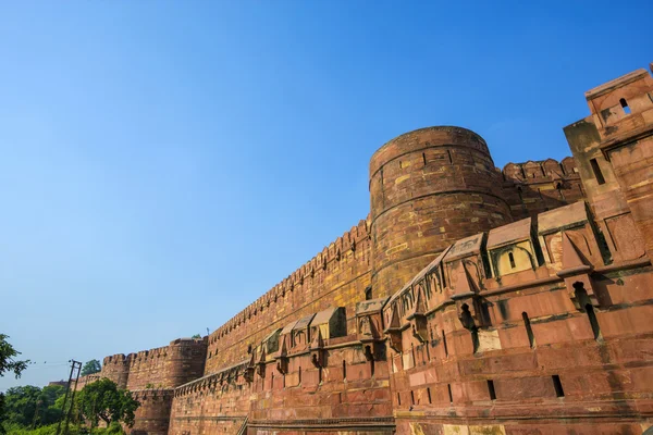 Красный форт в Агре, Амар Сингх Гате, Индия, Уттар-Прадеш — стоковое фото