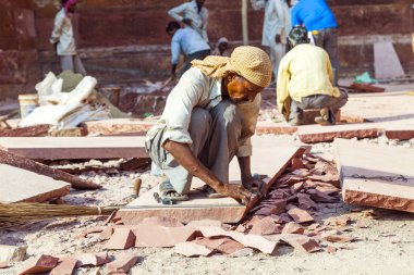 Agra, amar singh kapısı, Hindistan, uttar pradesh altında yeniden kırmızı kale