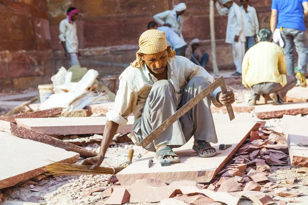 Czerwony fort w agra, amar singh gate, Indie, uttar pradesh — Zdjęcie stockowe