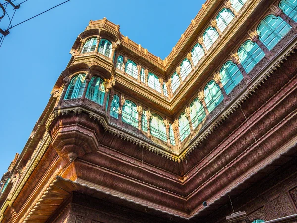 Belo velho haveli em Bikaner — Fotografia de Stock