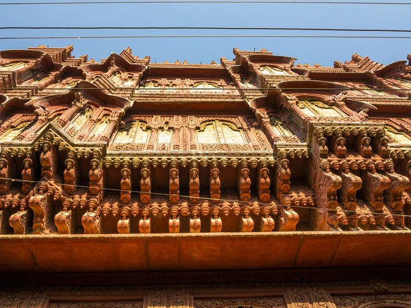 Bellissimo vecchio haveli in Bikaner — Foto Stock