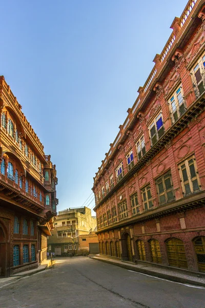 Belo velho haveli em Bikaner — Fotografia de Stock