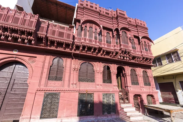 Belo velho haveli em Bikaner — Fotografia de Stock