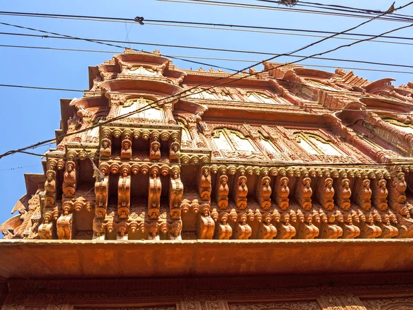 Bellissimo vecchio haveli in Bikaner — Foto Stock