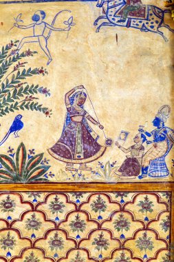 bikaner içinde fresklerle havelis