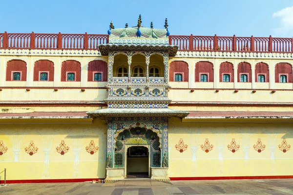 Chandra mahal in stadspaleis, jaipur, india — Stockfoto