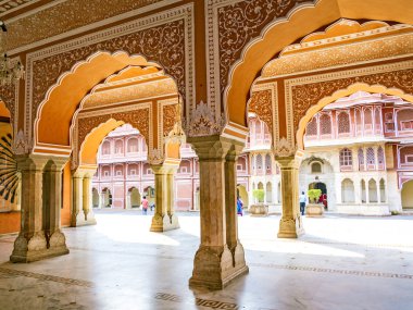 Chandra Mahal in City Palace, Jaipur, India clipart